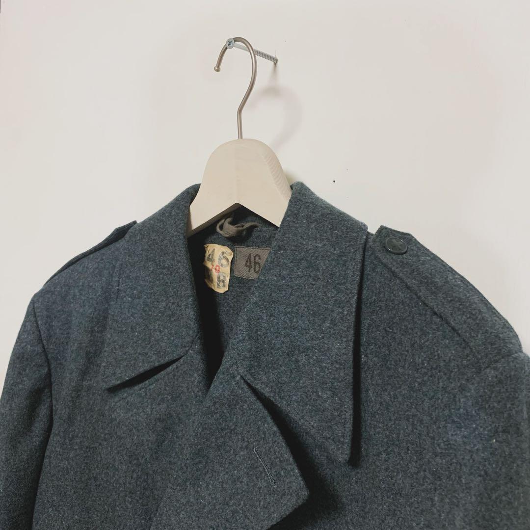 【超希少】　スイス軍　チェスターコート　【古着】