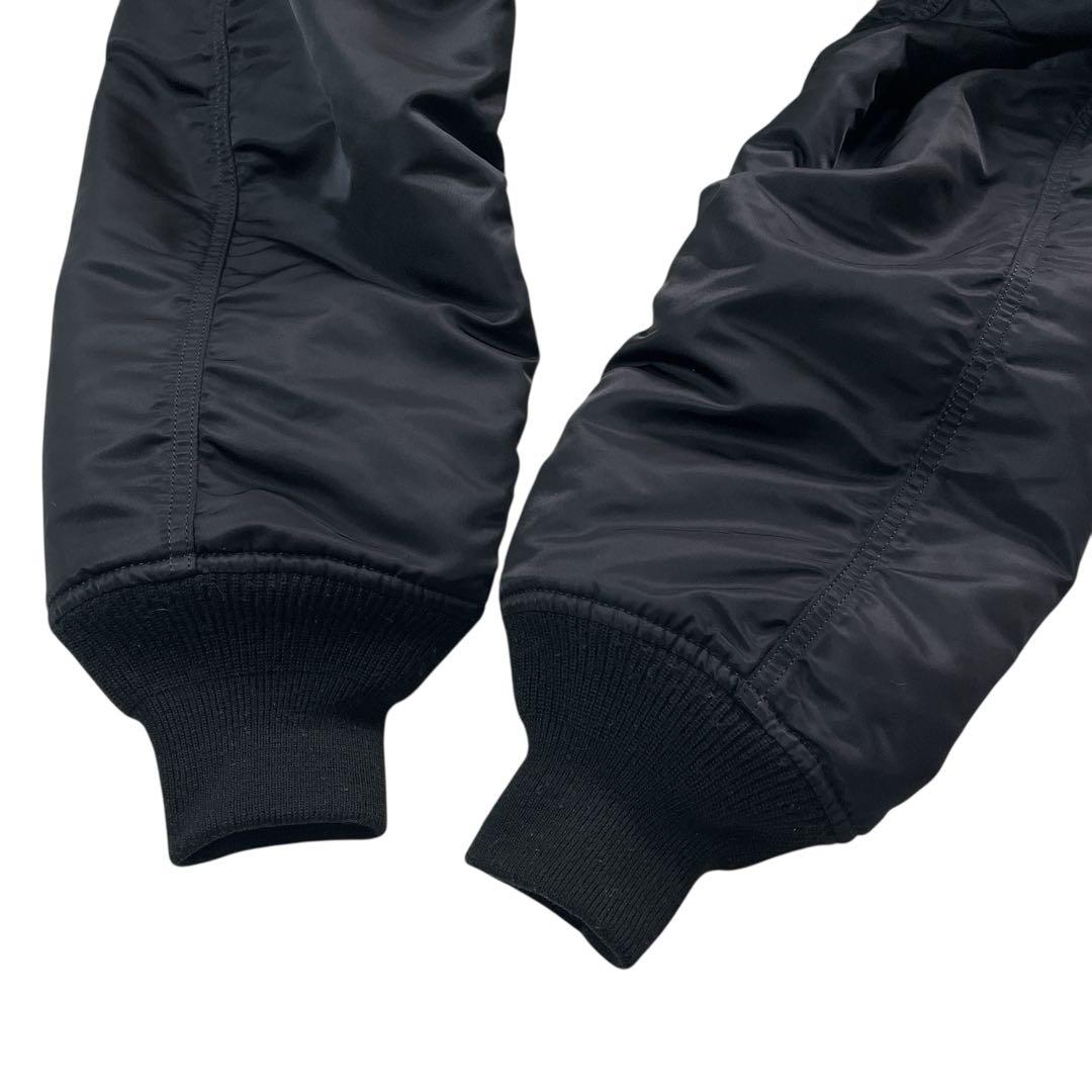 ✨未使用級✨ アルファインダストリーズ 戦闘機プリントMA-1ブラックL