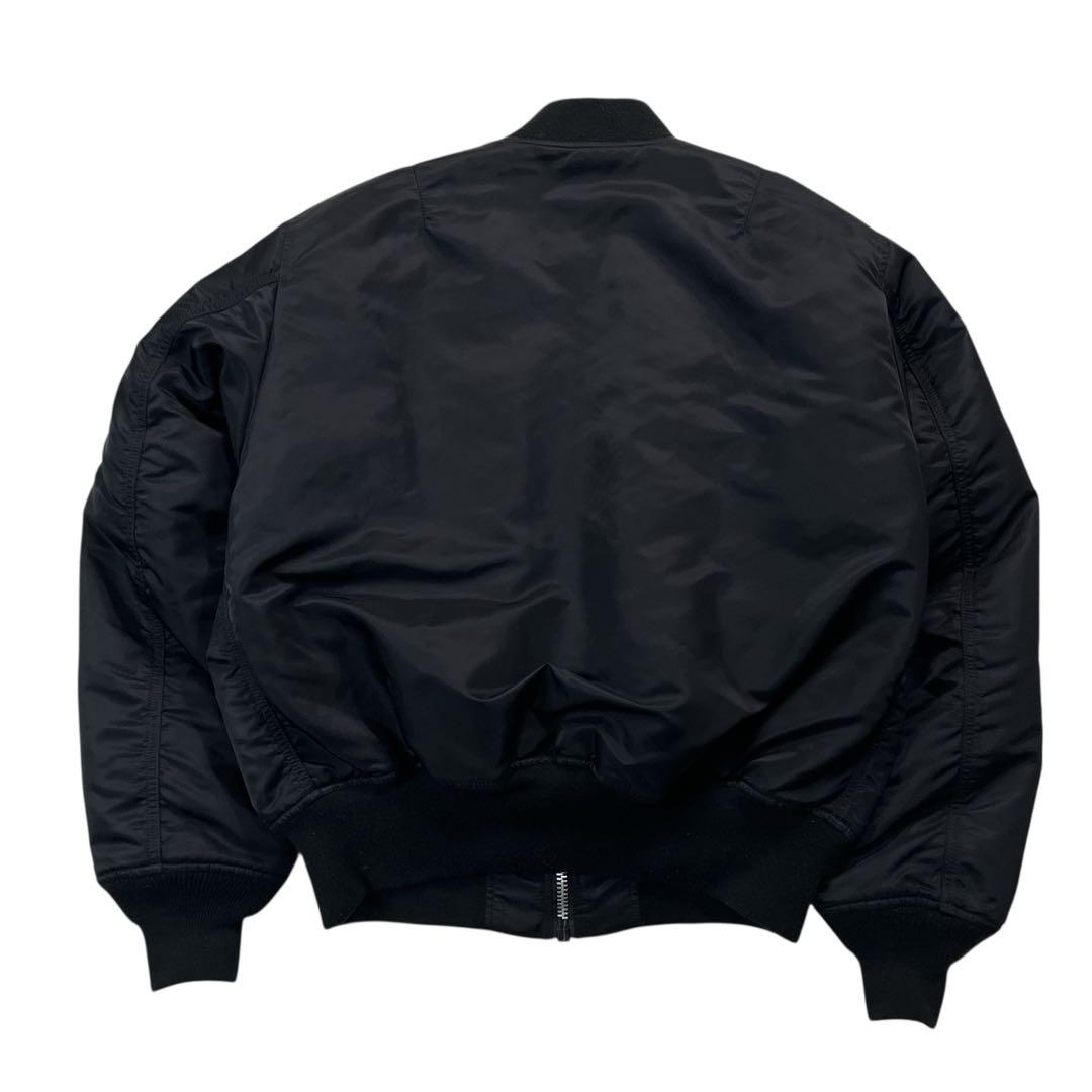 ✨未使用級✨ アルファインダストリーズ 戦闘機プリントMA-1ブラックL