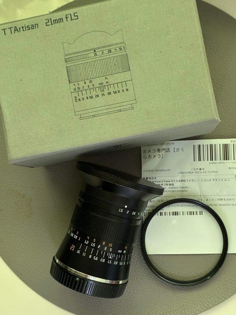 TTArtisan ❗️21mm F1.5 レンズ‼️