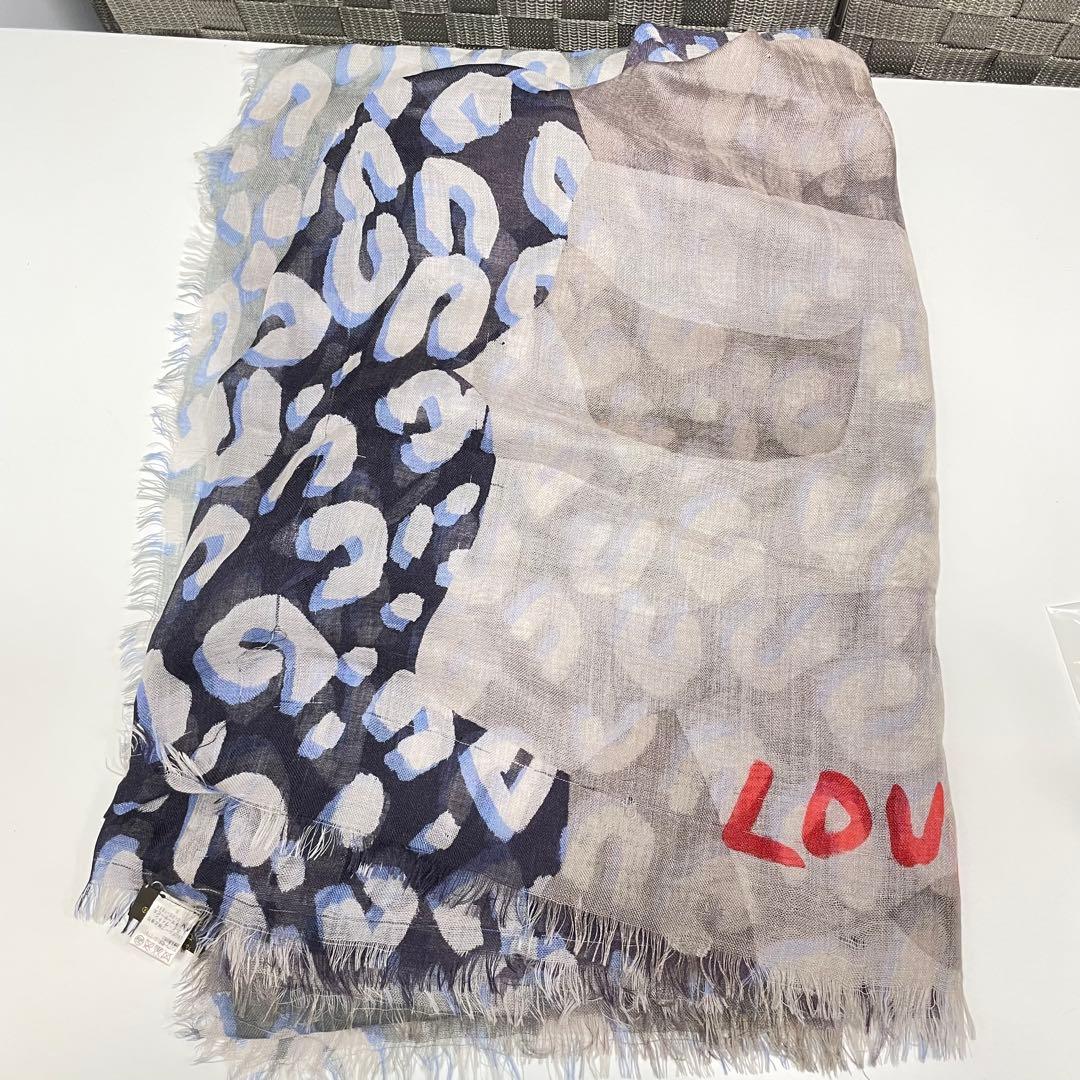 m*に様 Louis Vuitton レオパード柄 ストール