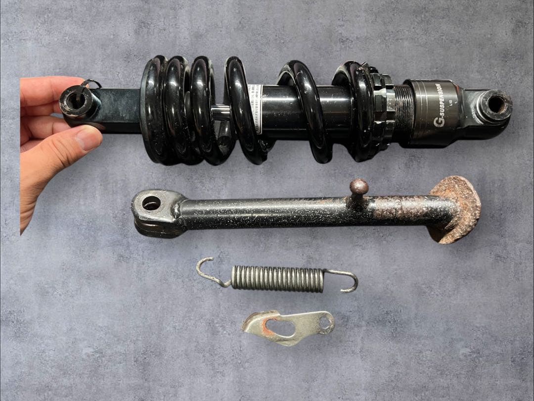 TW200　ＧＯＯＤＳ　G-SUSPENSIONショートスタンドセット　リアサス