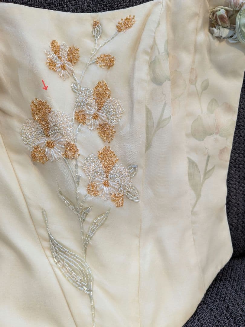 【cam】カラードレス9号　アトリエアイメ　パニエ・ドレスバック