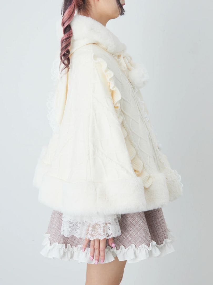 【最終値下げ】Ank Rouge うさちゃんニットポンチョ