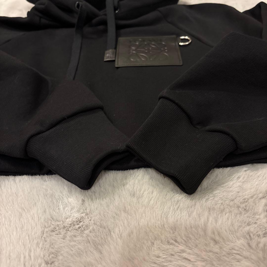 定価13万円✨LOEWE ロエベ レザーパッチフーディ XS ほぼ新品 KPOP