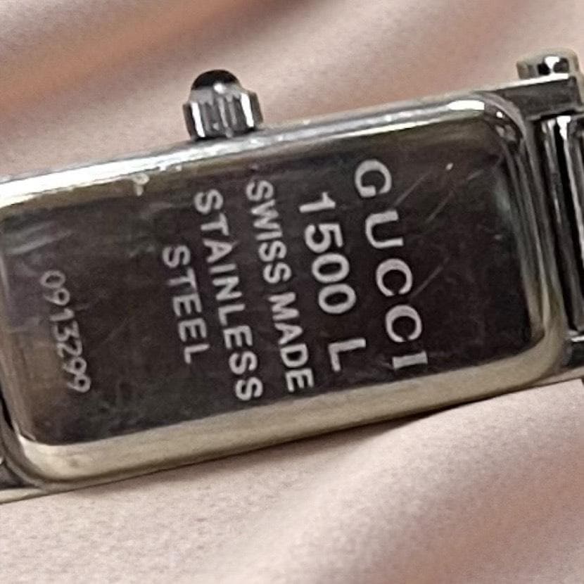 フォロー割【動作確認・電池交換済】GUCCI 腕時計1500 Lブレスウォッチ