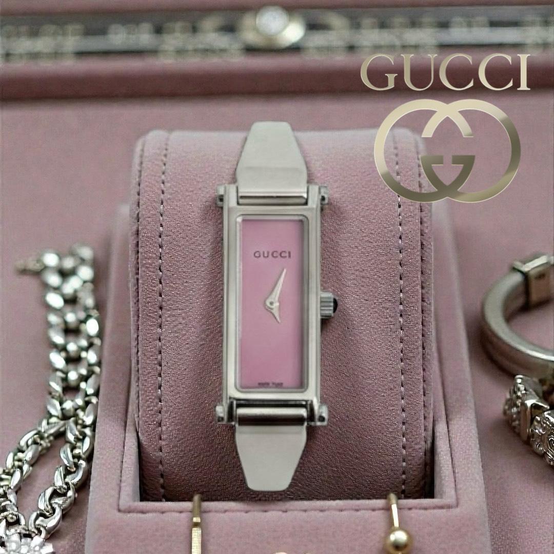 フォロー割【動作確認・電池交換済】GUCCI 腕時計1500 Lブレスウォッチ