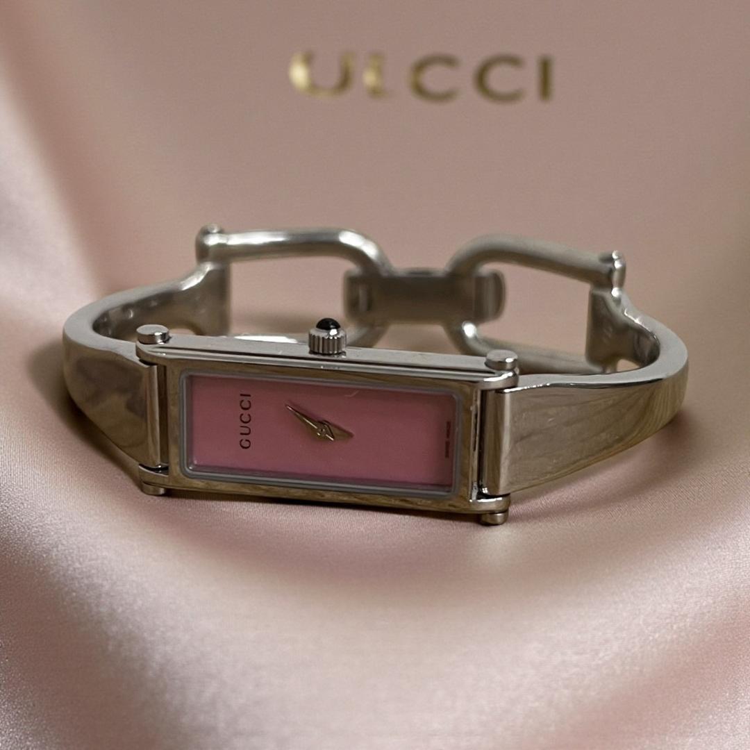 フォロー割【動作確認・電池交換済】GUCCI 腕時計1500 Lブレスウォッチ