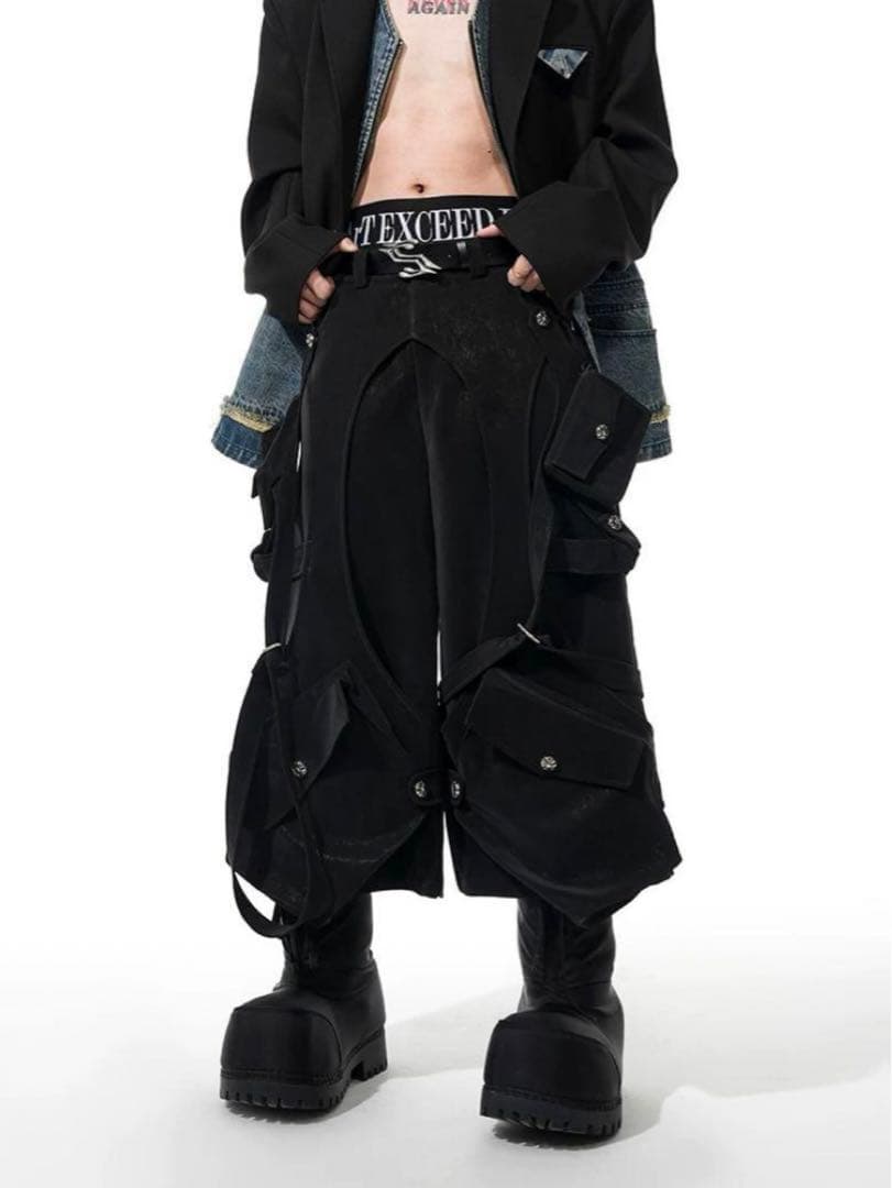 STARTEXCEEDEND 重工多ポケットワークショーツ 七分丈パンツ 八分丈