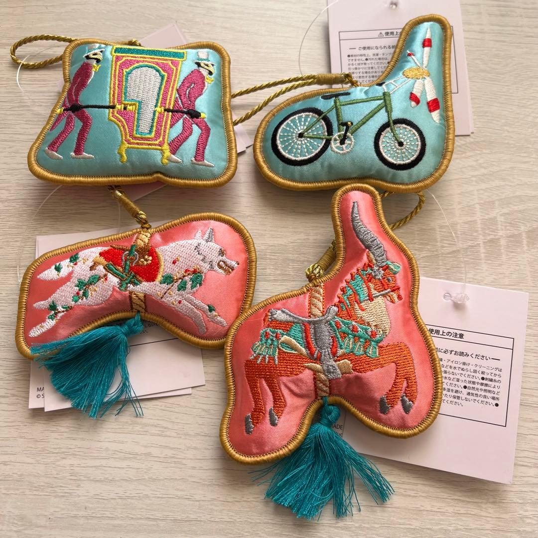 ま*ー様 ジブリパーク　刺繍オーナメント4種セット