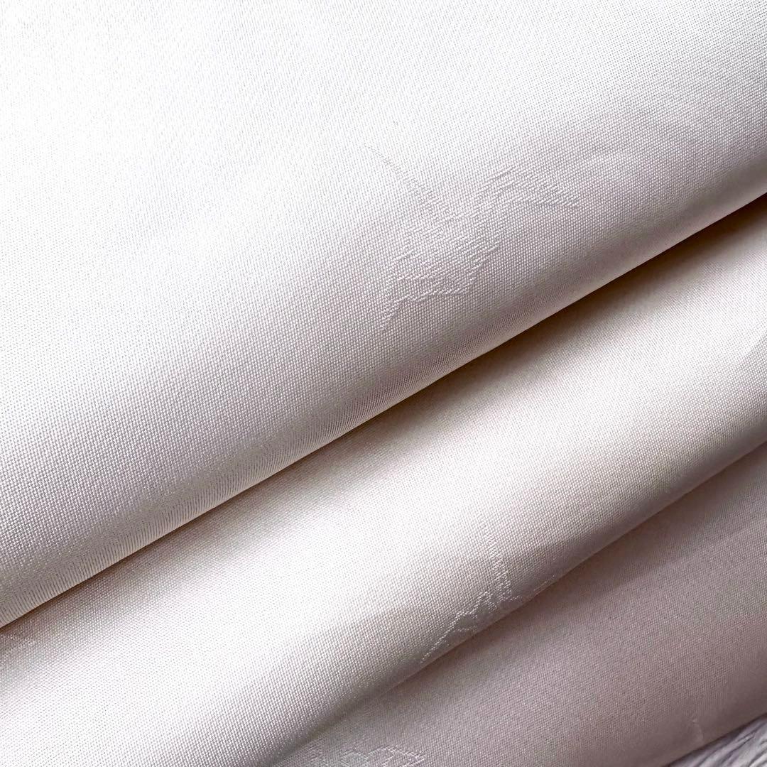 皇室御用 御御帯 山口美術織物 山口弘躬監修 松皮地桜花文袋帯 桐箱 証紙あり