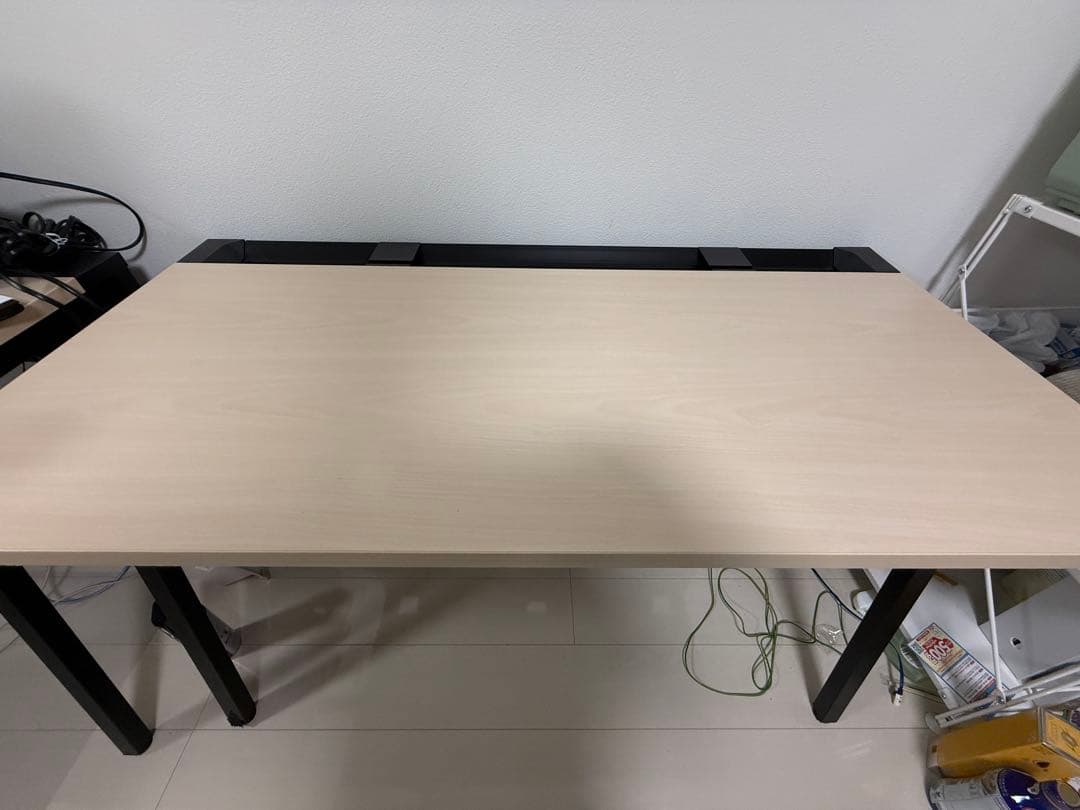 コクヨ LEAN W1200xD600 天板ナチュラル／本体ブラック／引出し無し