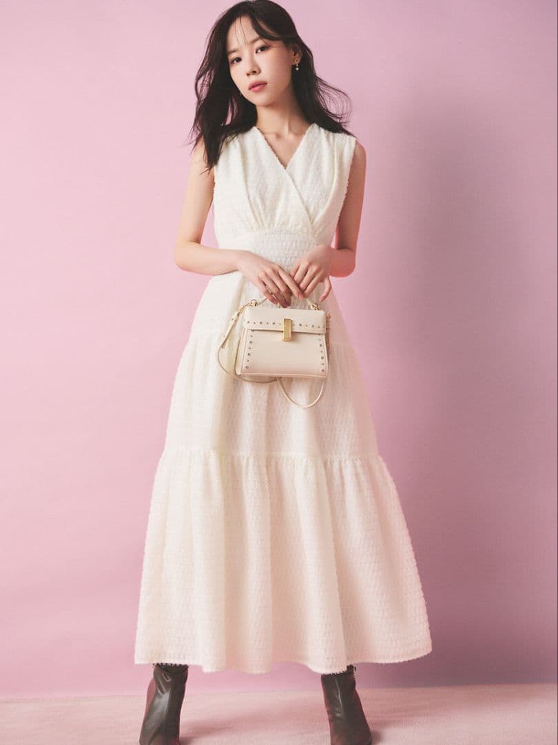 25SS美品・サイズ36　CELFORD　チドリカットジャガードワンピース