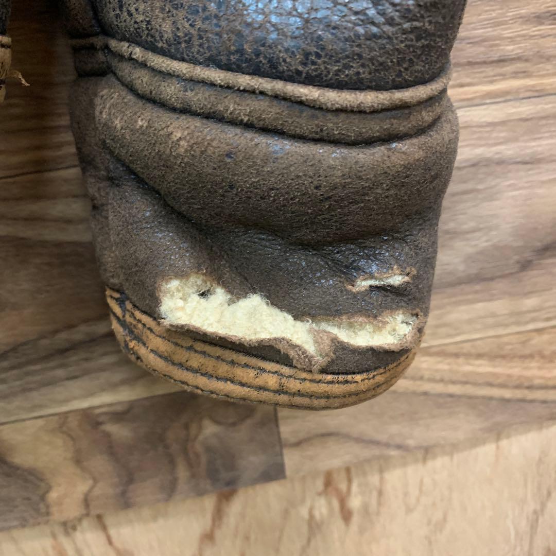 中古 AVIREX ムートン フライトジャケット 羊革