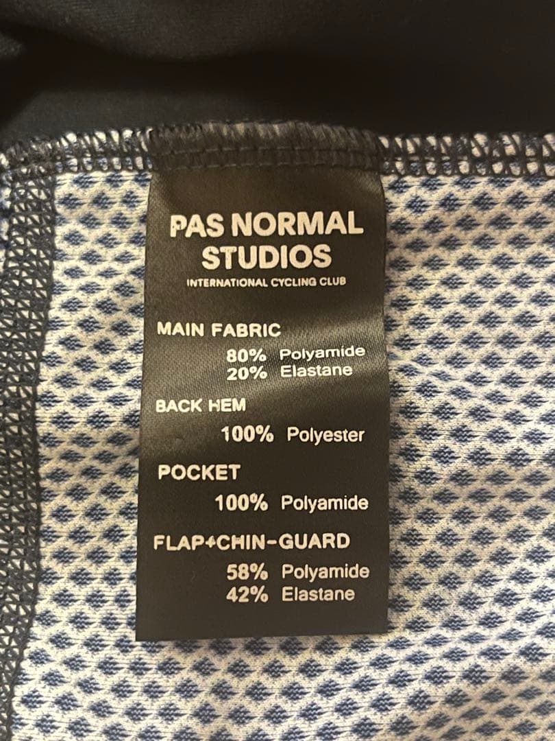 PAS NORMAL STUDIOS サイクルジャージ 長袖 ネイビー　紺　M