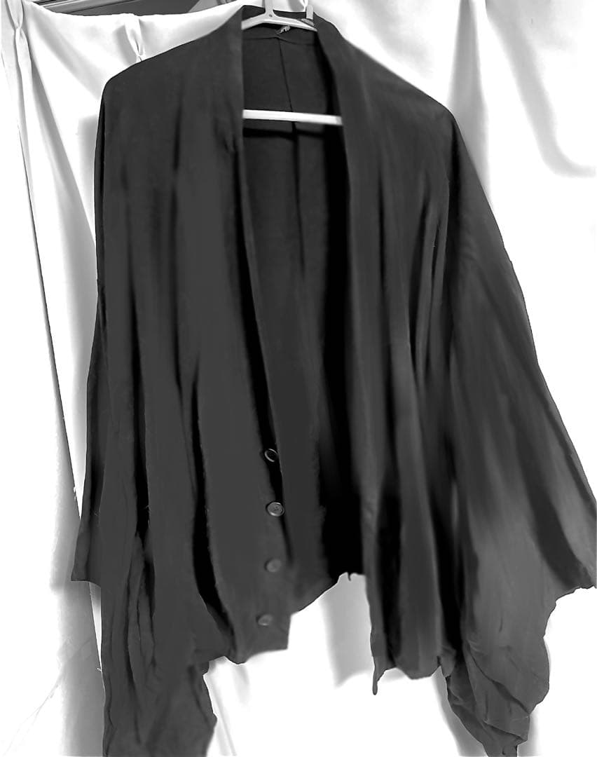 LIMI feu 黒 着物ジャケット長袖 ボタン付き