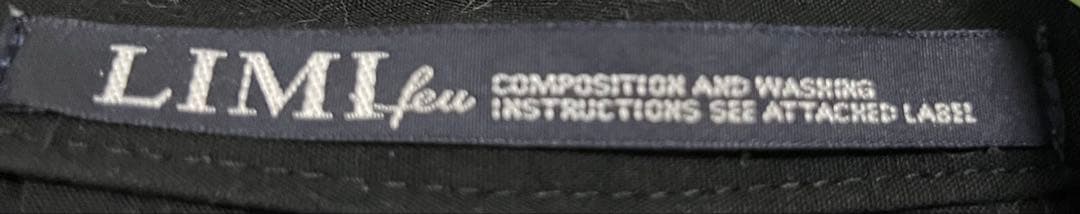 LIMI feu 黒 着物ジャケット長袖 ボタン付き
