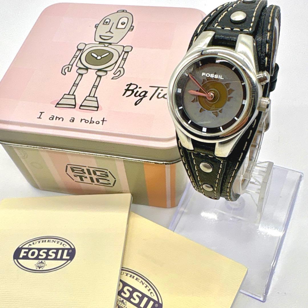 希少 FOSSIL ビッグチック SUN＆MOON Y2K 00s 腕時計