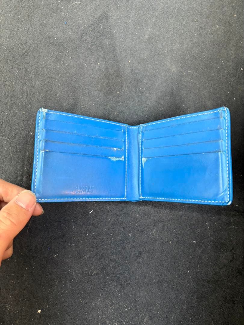 goyard big tworls 二つ折り財布 ブルー