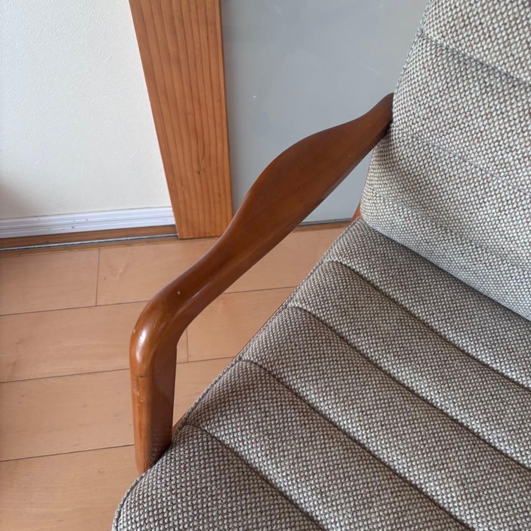 希少 ミッドセンチュリー カリモク ファブリックキャスターチェア 北欧 モダン