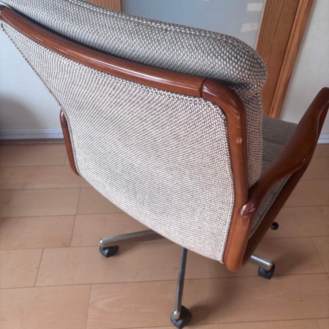希少 ミッドセンチュリー カリモク ファブリックキャスターチェア 北欧 モダン