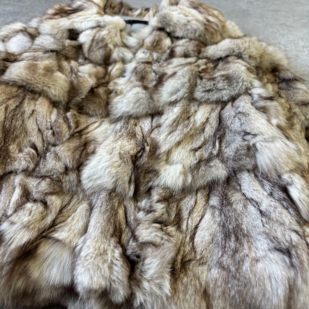 clear クリア ファーコート ブルーフォックス ハーフコート 毛皮 9号