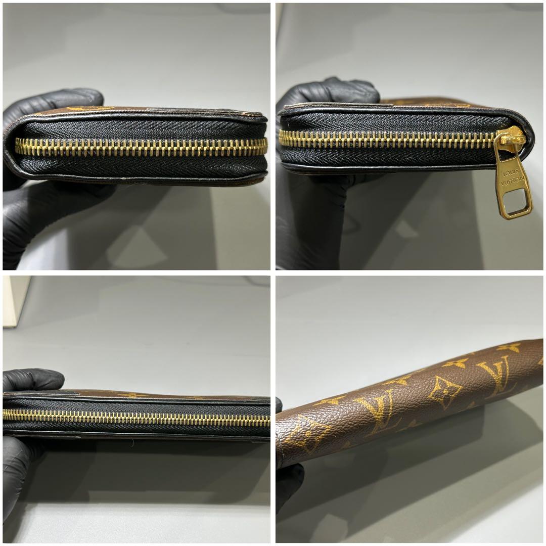 LOUIS VUITTON モノグラム ラウンド長財布 ブラウン ウィメンズ