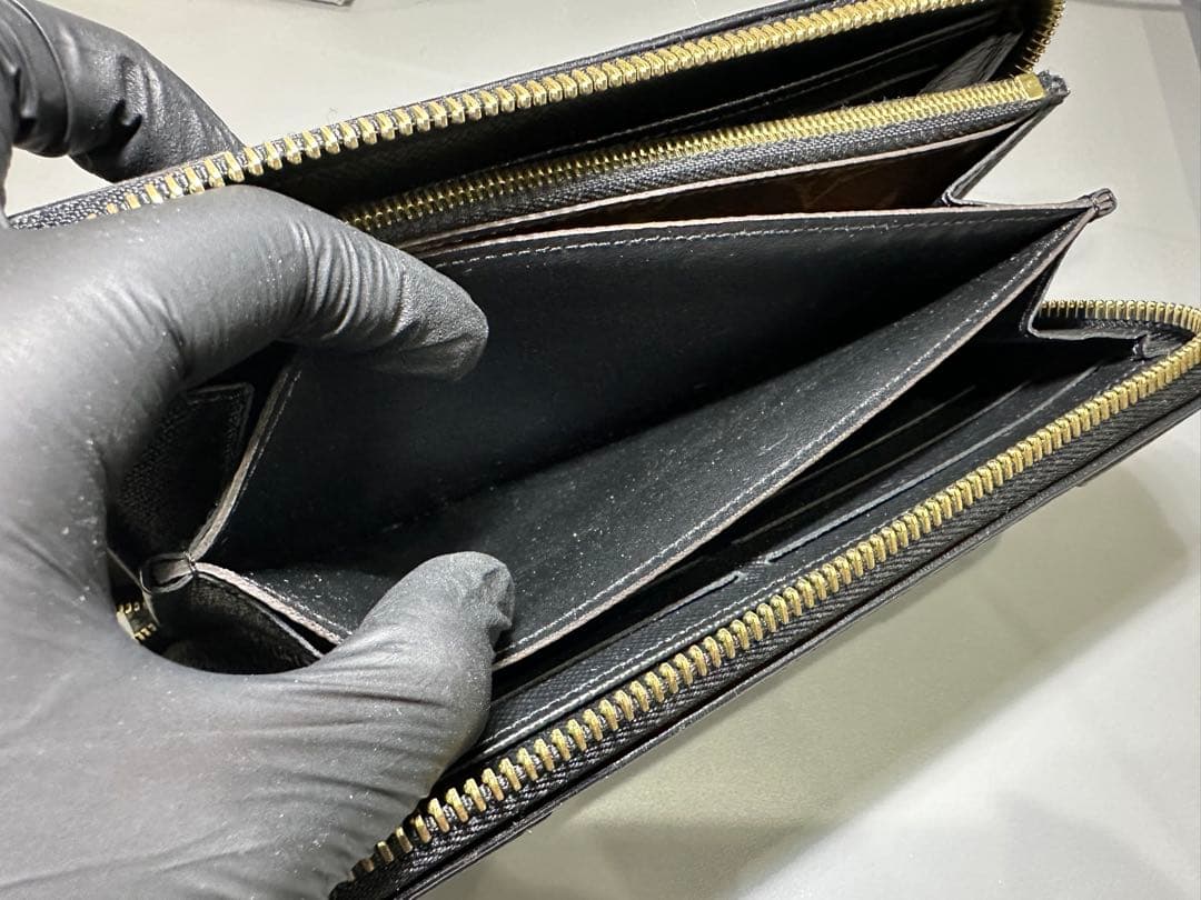 LOUIS VUITTON モノグラム ラウンド長財布 ブラウン ウィメンズ