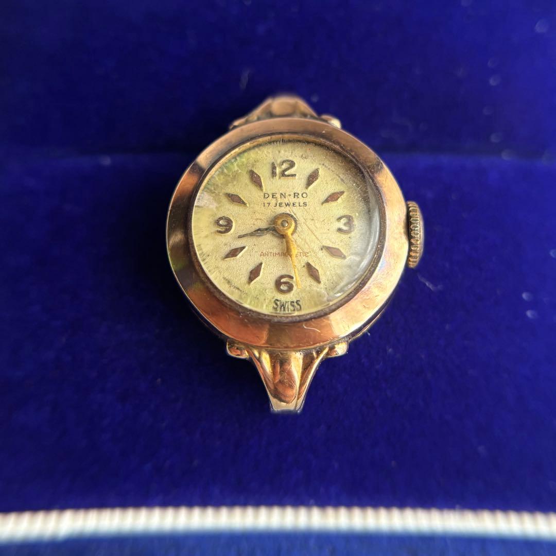 S*e様 18k 腕時計　750 ヴィンテージ　ゴールド　金　DEN-RO デン
