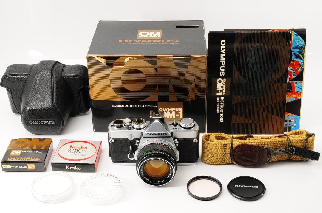 【箱・ケース付】 オリンパス Olympus OM-1 + 50mm F1.4