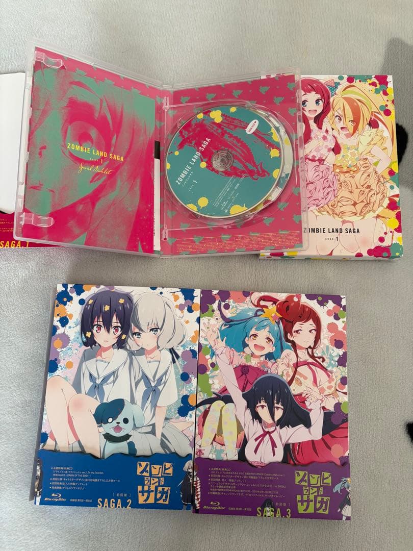 アニメ ゾンビランドサガ 1期 初回限定版 Blu-ray 1〜3セット BOX