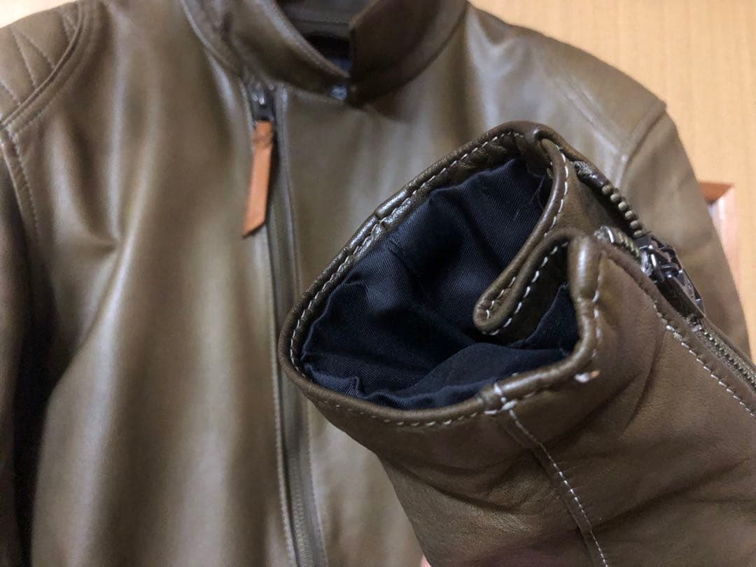 値下げ　クシタニ　アンフィニッシュジャケットⅡ オリーブグリーン サイズLL