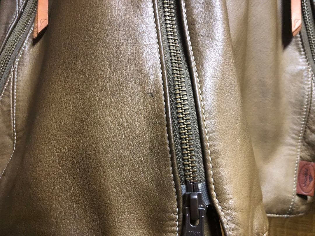 値下げ　クシタニ　アンフィニッシュジャケットⅡ オリーブグリーン サイズLL