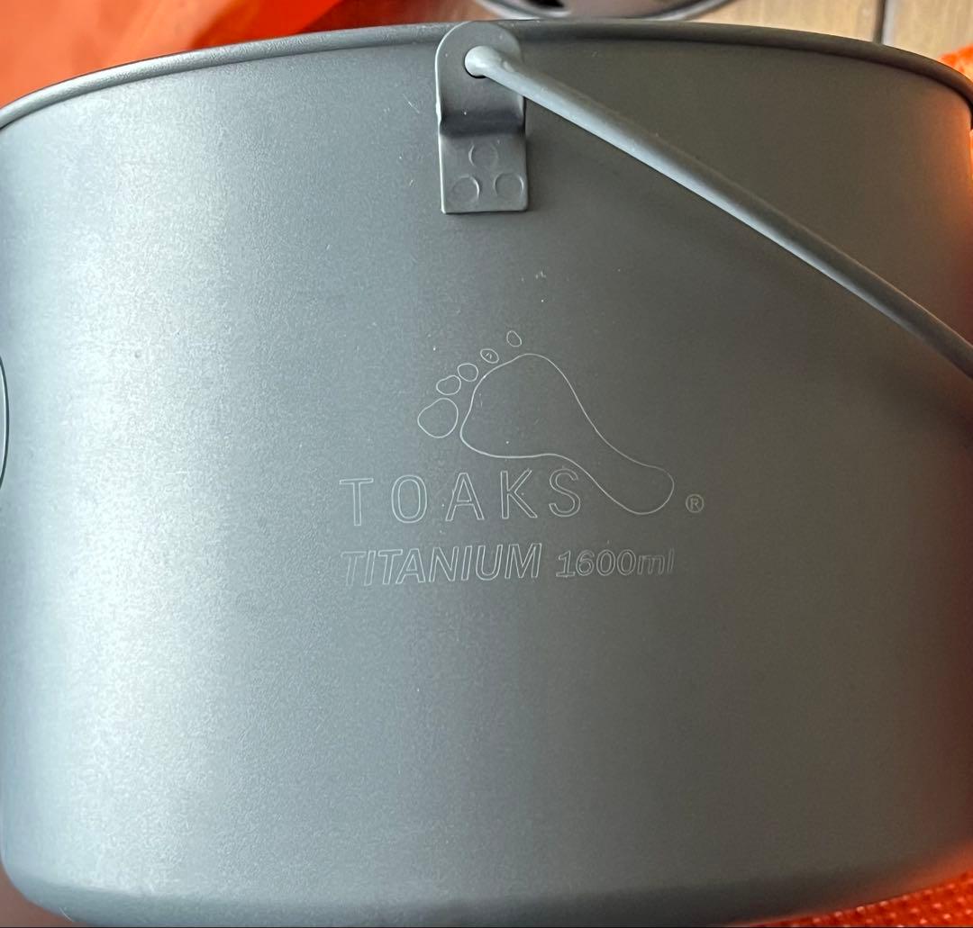 トークス ウッドバーニングストーブ と1600 と1100チタンポットのセット