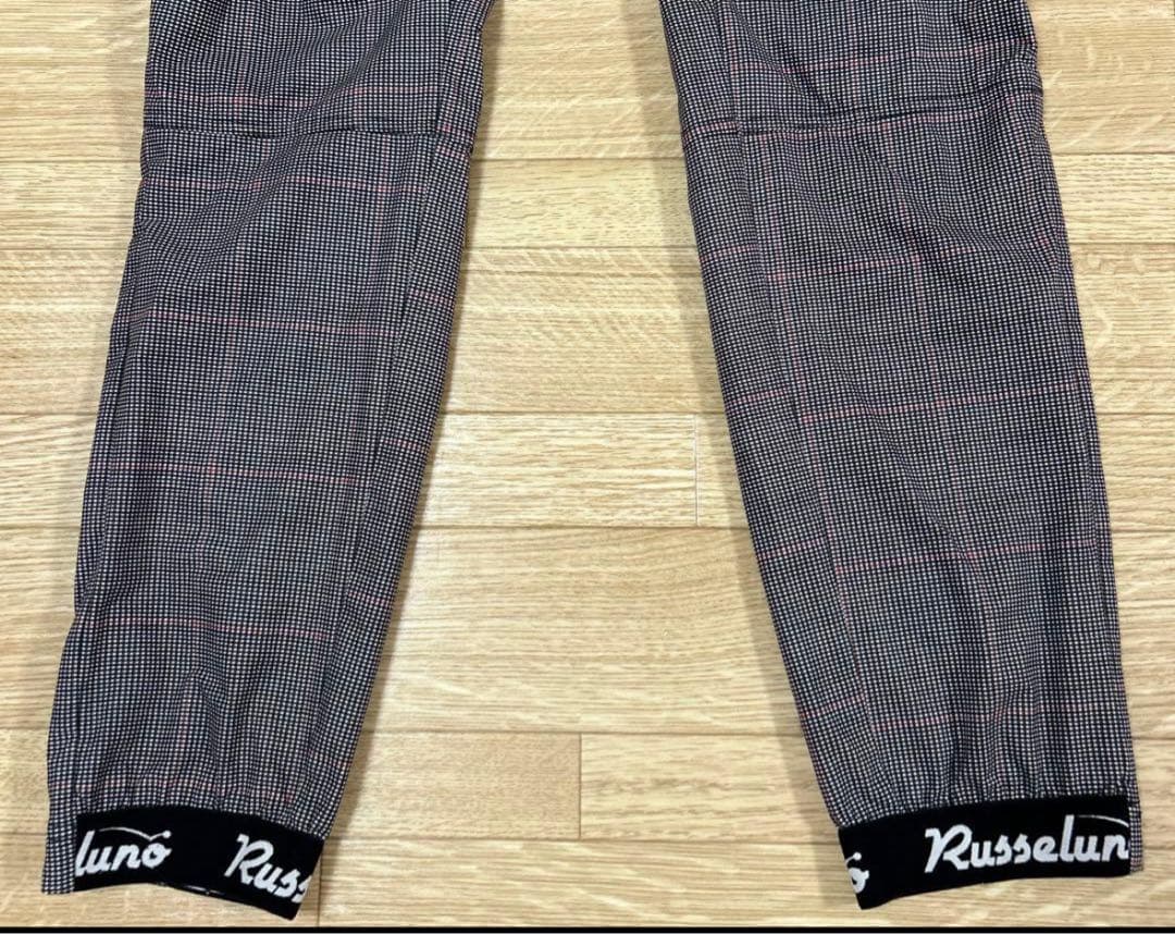 Russeluno チェック柄 スリムフィットパンツ