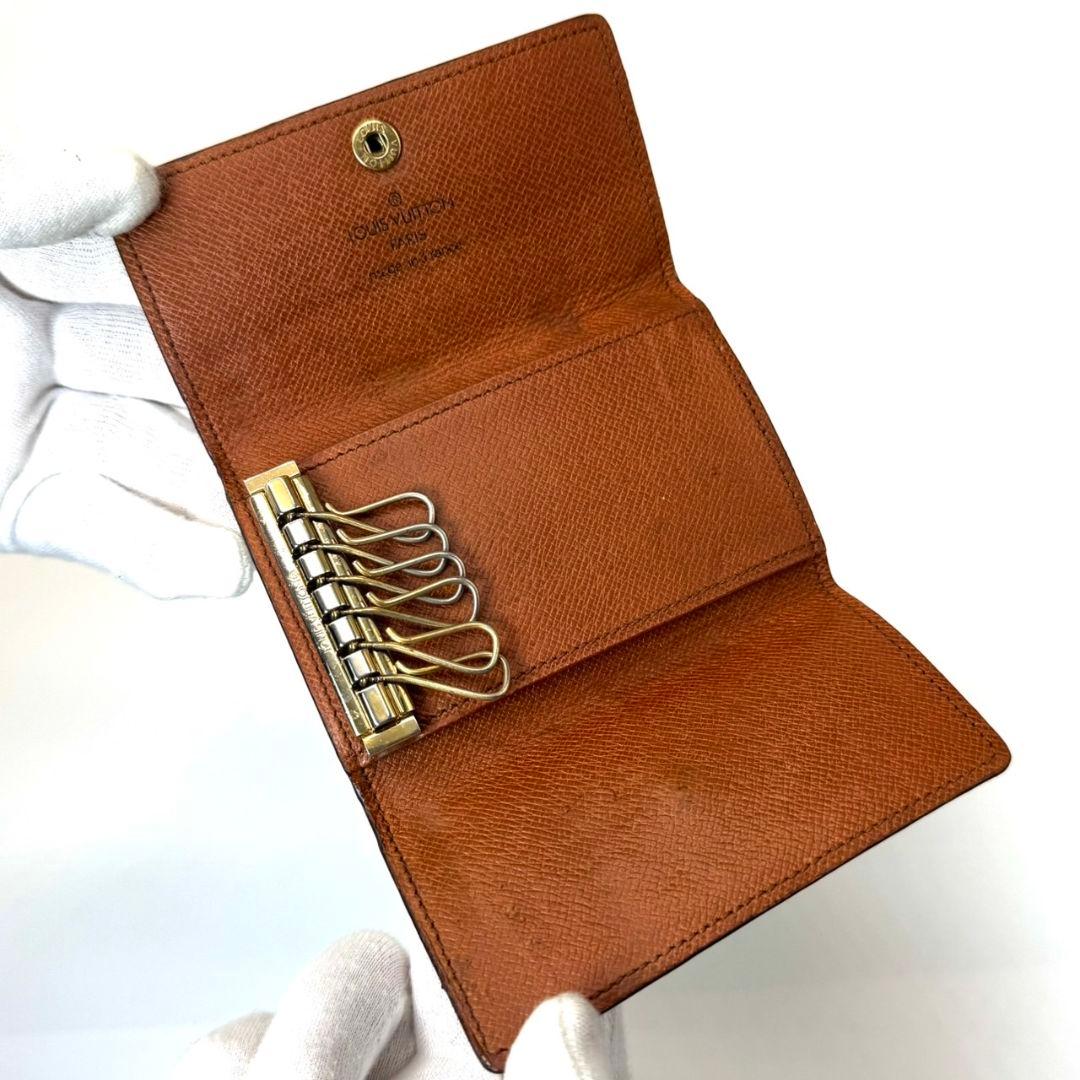 良品 ルイヴィトン モノグラム ミュルティクレ6 キーケース KEY 鍵 6連