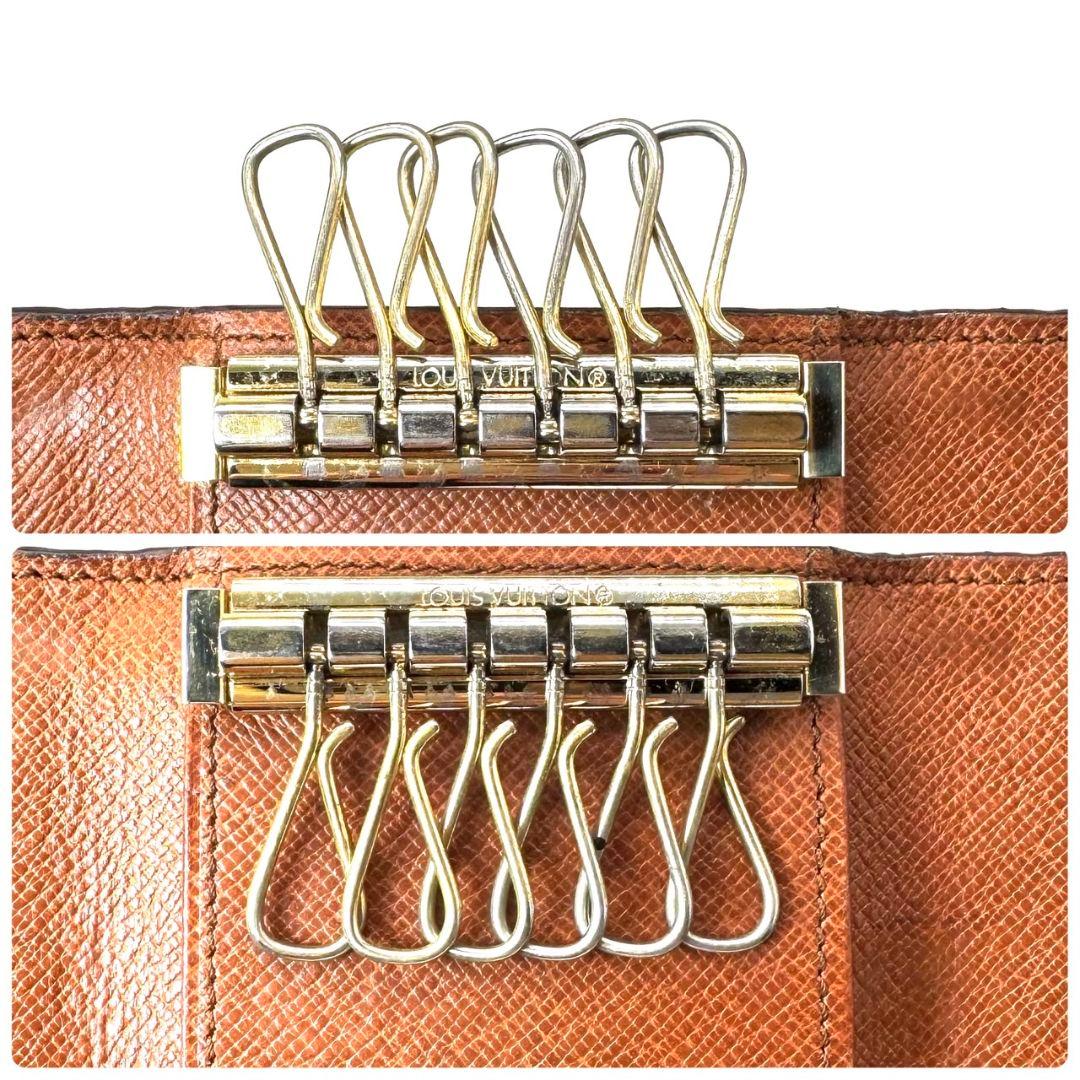 良品 ルイヴィトン モノグラム ミュルティクレ6 キーケース KEY 鍵 6連