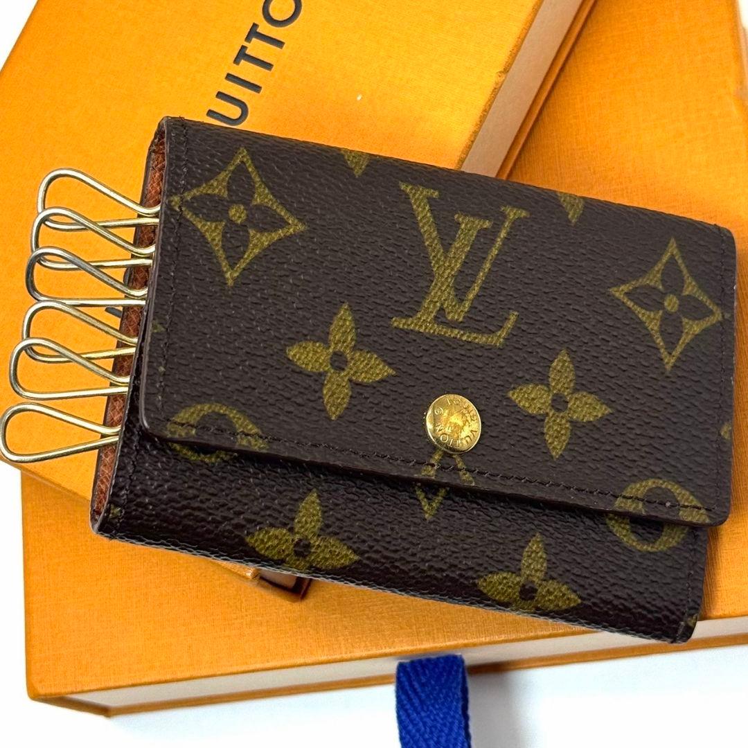 良品 ルイヴィトン モノグラム ミュルティクレ6 キーケース KEY 鍵 6連