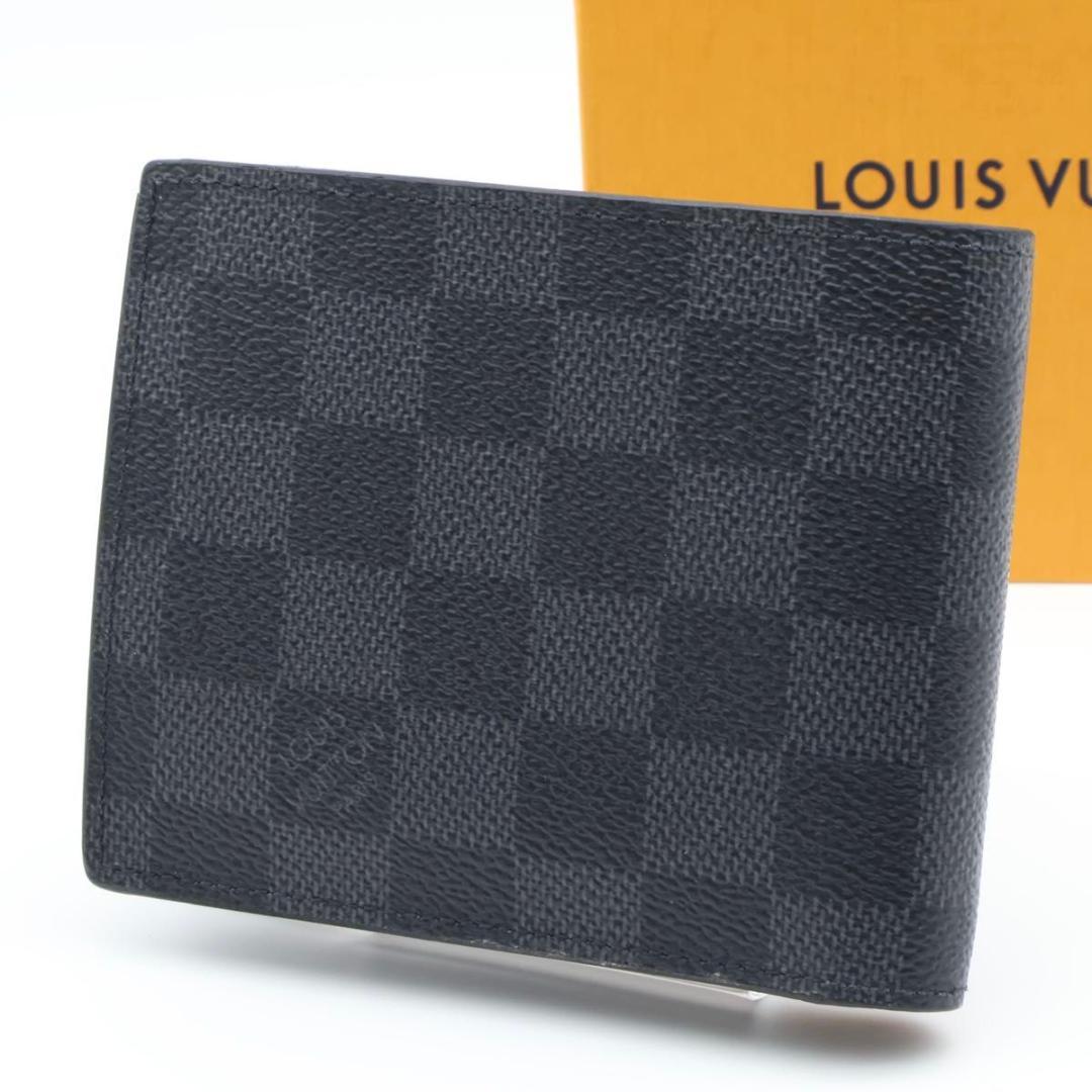 【超極美品】ルイヴィトン　新型IC ポルトフォイユマルコNM ダミエグラフィット
