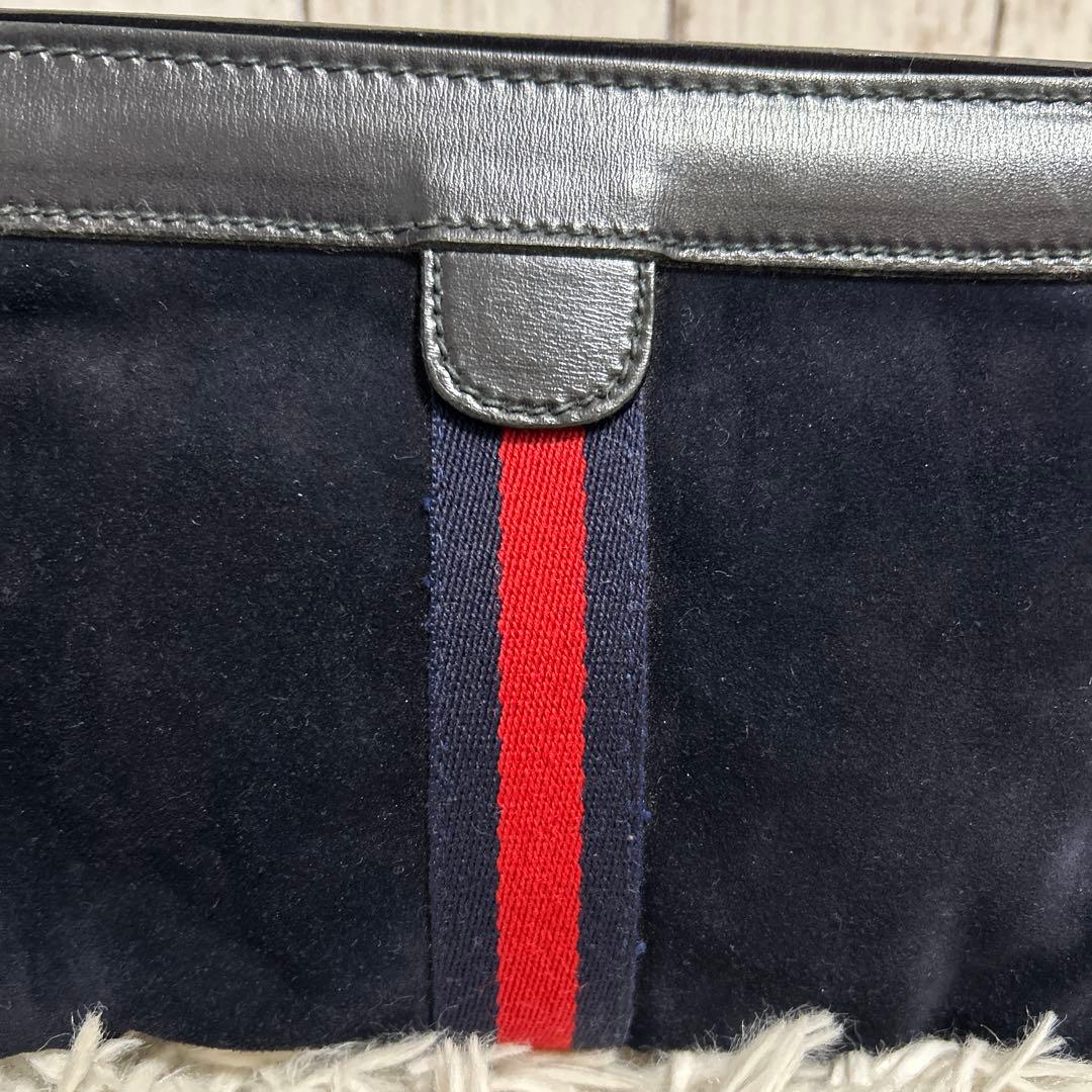 GUCCI オールド オールドグッチ スエード セカンドバッグ クラッチバッグ