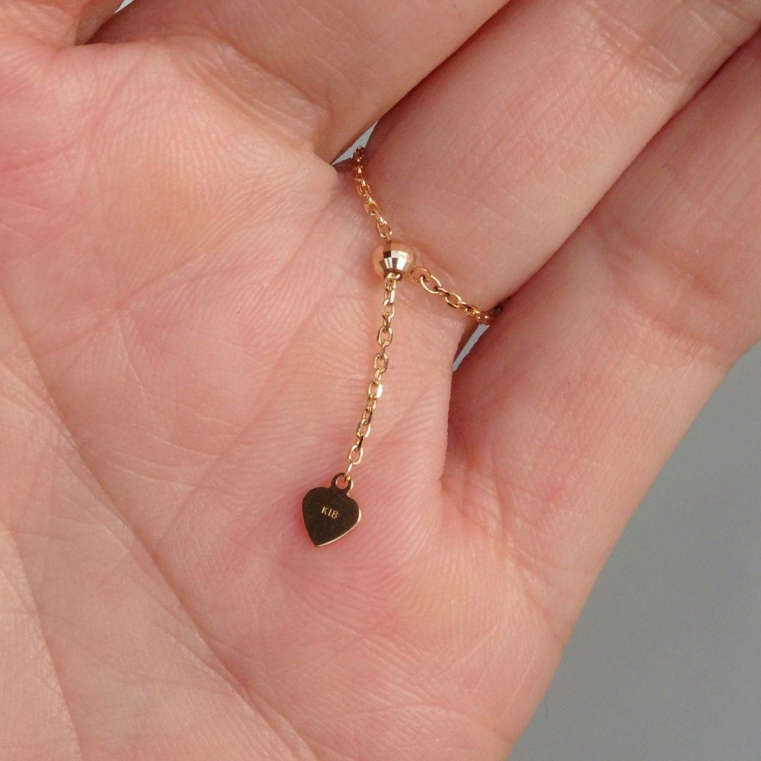 きんぐす　k18ピアス　キラキラペタルチェーン　チェーンピアス