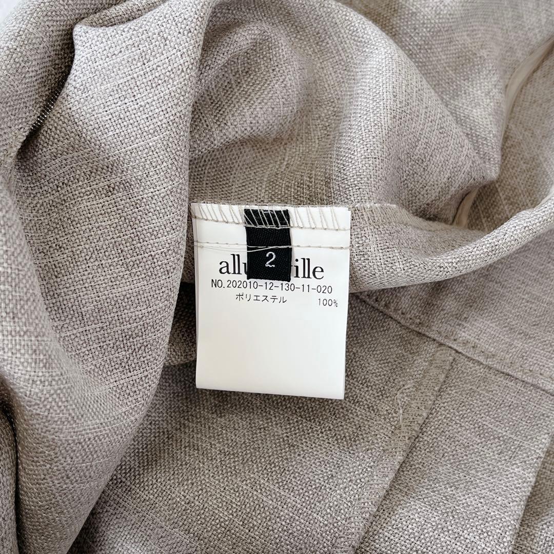 近年モデル✨ allureville リネンオックスベルト付オールインワン M
