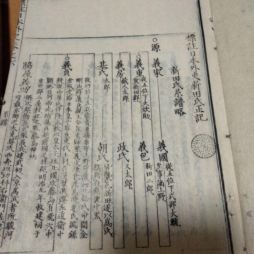 希少価値　明治14年発行「標註日本外史」12巻（全13巻のうち、第2巻紛失）