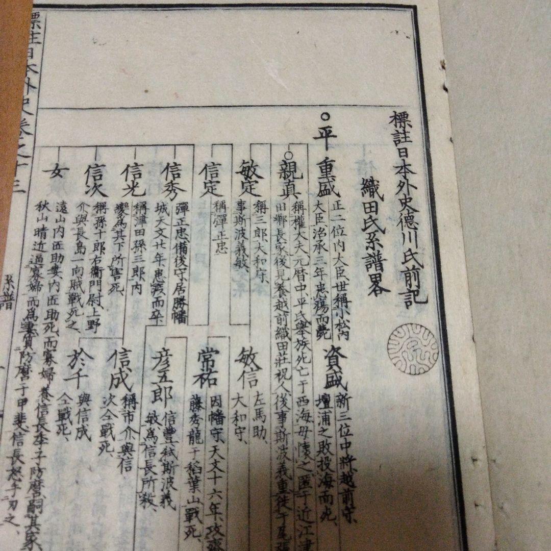 希少価値　明治14年発行「標註日本外史」12巻（全13巻のうち、第2巻紛失）