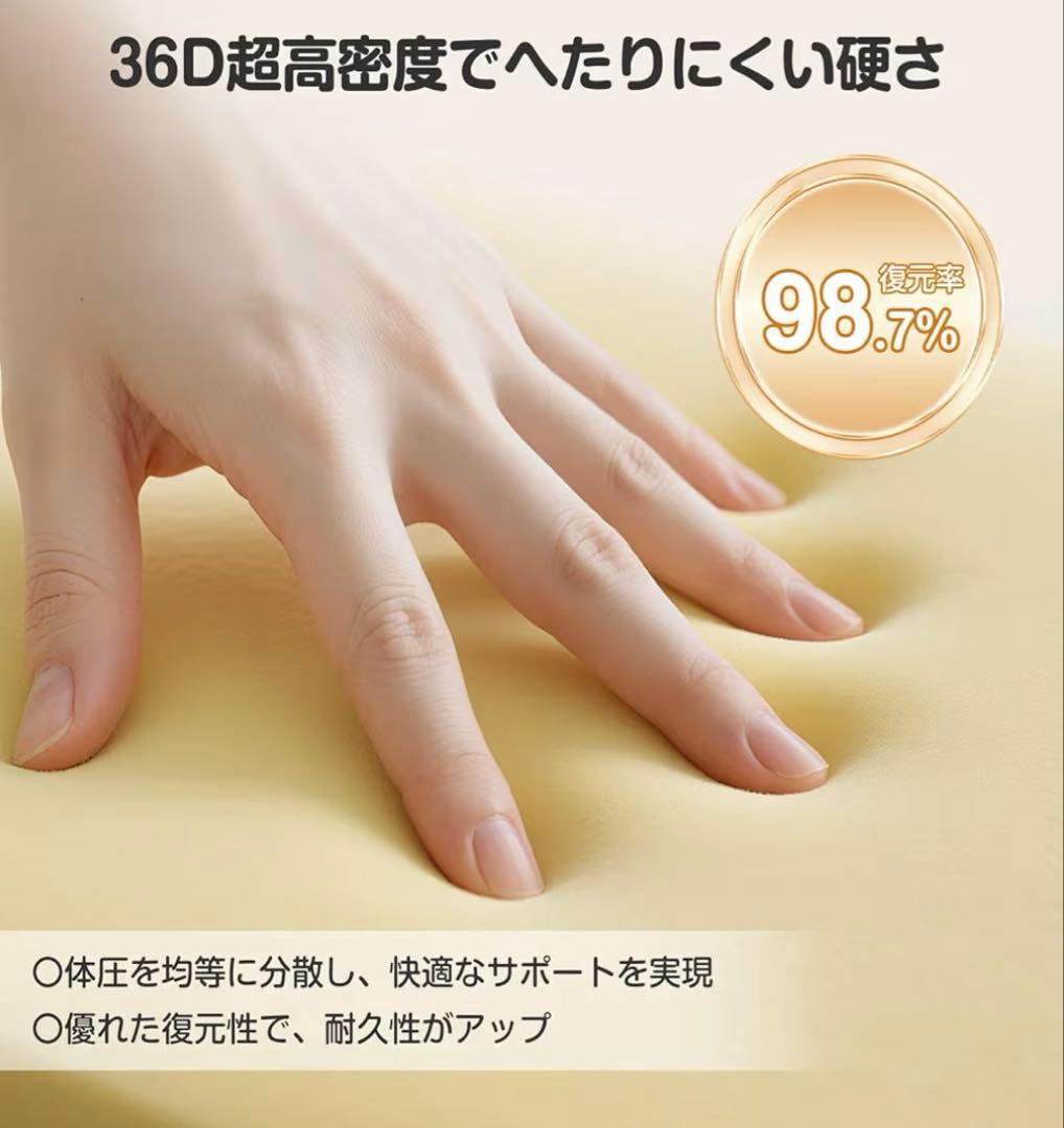 マットレス セミダブル 三つ折り 高密度36D 高反発 体圧分散 硬め 190N