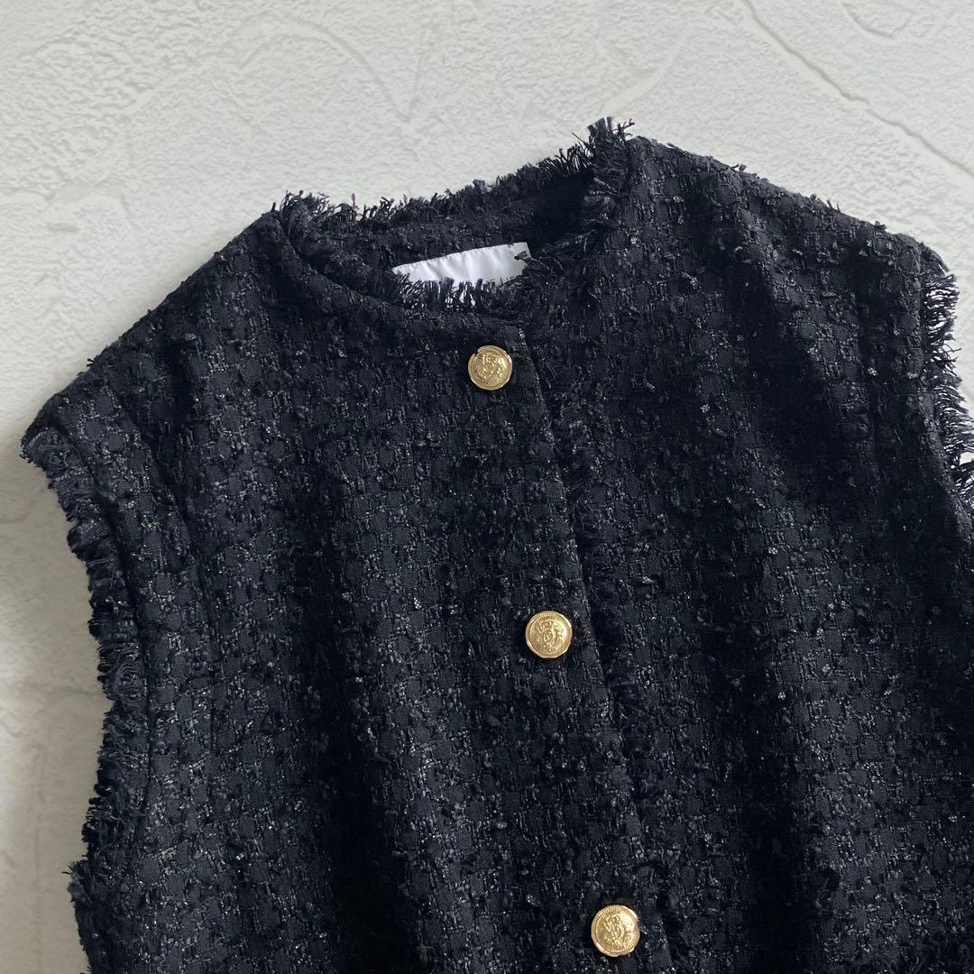 最終お値下げ✨極美品✨2点セット ユナイテッドアローズ ツイードベスト ブラウス