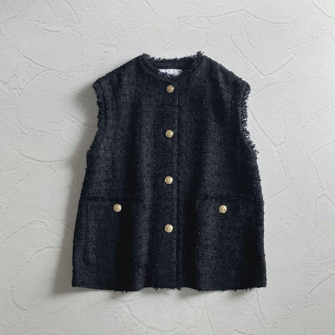 最終お値下げ✨極美品✨2点セット ユナイテッドアローズ ツイードベスト ブラウス