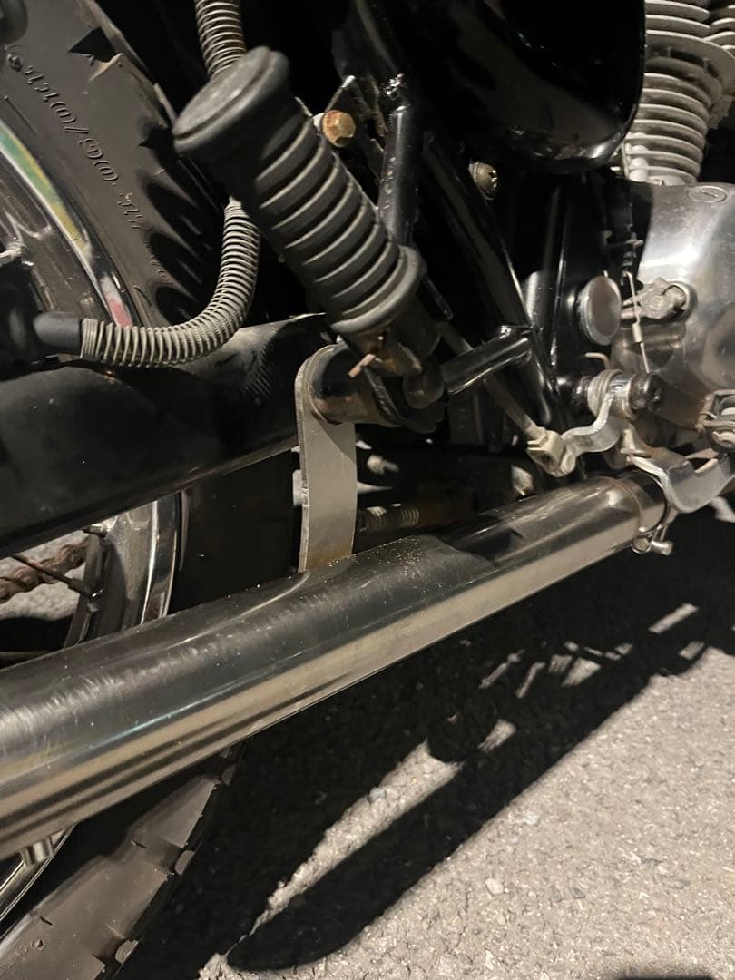 冬セール　エストレア250 ハス切りマフラー　ステンレス製ワンオフ品　チョッパー