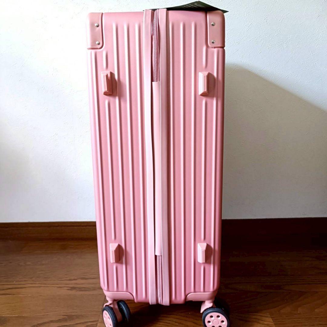 キャリーケース　M　機内持ち込み　ピンク　65L　USBポート　TSAロック