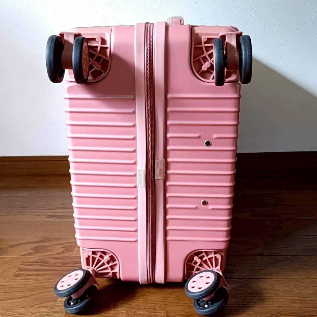 キャリーケース　M　機内持ち込み　ピンク　65L　USBポート　TSAロック